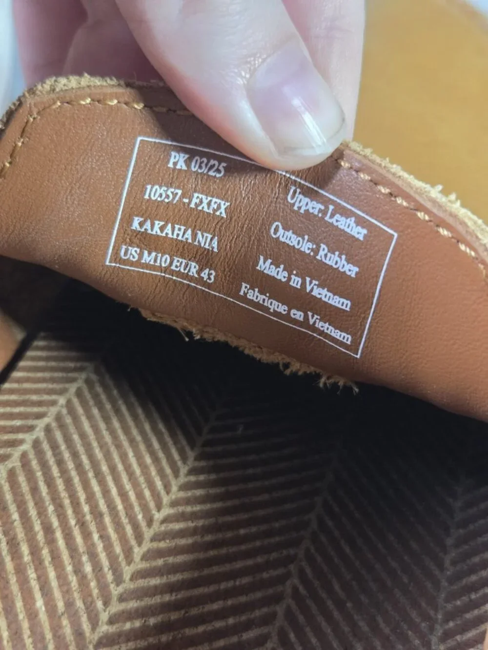 OluKai Kakaha Nia Brown Leather Slip-On Casual Shoes Men’s US 10 EU 43 10557